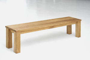 panca design scandinavo / in quercia / in legno massiccio / in noce