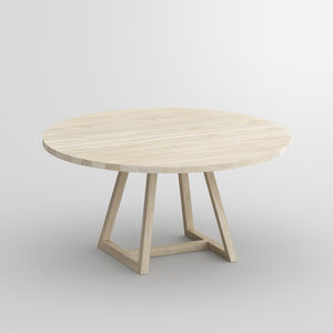 tavolo design / in acero / in quercia / in legno massiccio