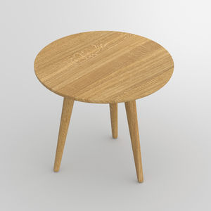 tavolino basso design / in quercia / in noce / in legno massiccio