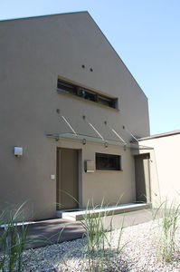 pensilina da ingresso / per scala esterna / per edificio ad uso pubblico / per esterno