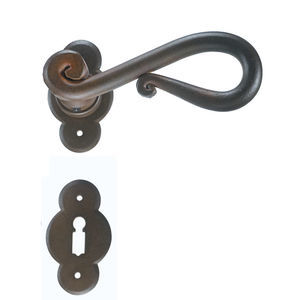 maniglia per porta / in ferro / classica