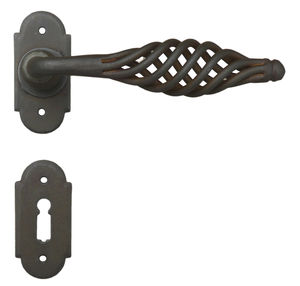maniglia per porta / in ferro modellato / moderna