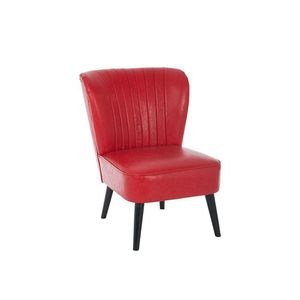 poltrona classica / in pelle / in faggio / senza braccioli