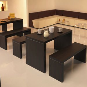panca moderna / in legno / in laminato