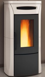 stufa a pellet / moderna / in ceramica