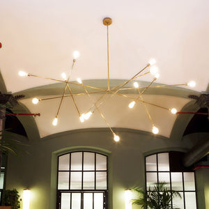lampadario design minimalista / in ottone / in acciaio / a incandescenza