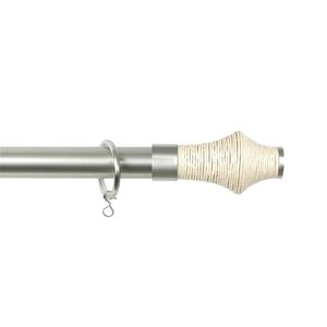 bastone per tende in metallo / in legno