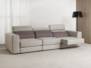 divano moderno / in tessuto / reclinabile