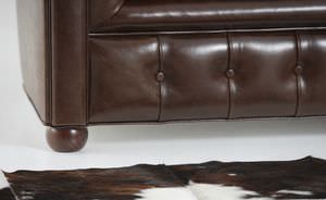 dormeuse chesterfield / in pelle