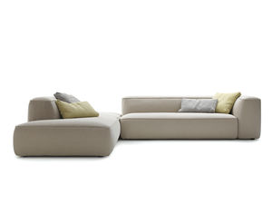 divano modulare / moderno / in tessuto / grigio