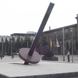 scultura in pietra naturale / in acciaio inossidabile / per spazi pubblici
