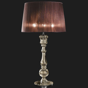 lampada da terra / classica / in metallo / in vetro