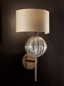 applique classica / in tessuto / LED / alogena