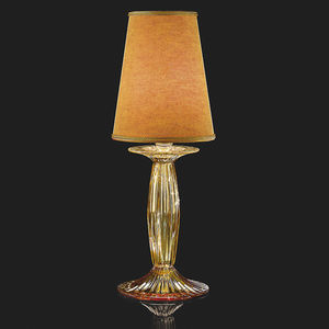 lampada da tavolo / classica / in metallo / in cristallo