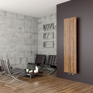 radiatore ad acqua calda / in metallo / in legno / moderno
