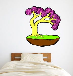 adesivo da parete natura