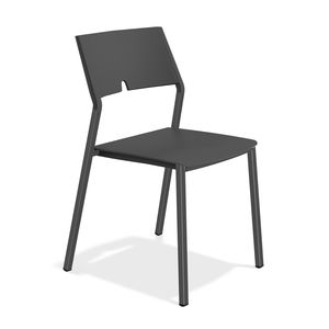 sedia visitatore moderna / pieghevole / in plastica