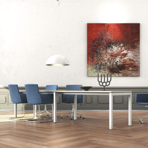 tavolo da riunione moderno / in legno / rettangolare / da interno