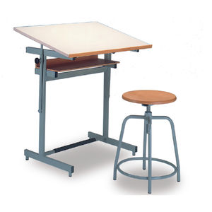 tavolo da disegno moderno / in legno / in metallo / in materiale riciclato