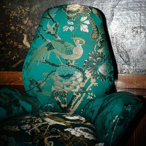 tessuto da tappezzeria / a motivi / in seta / Jacquard