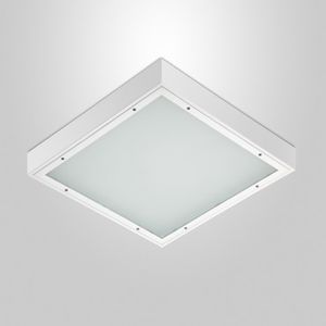 luce sporgente / LED / quadrata / con rivestimento in vetro temperato