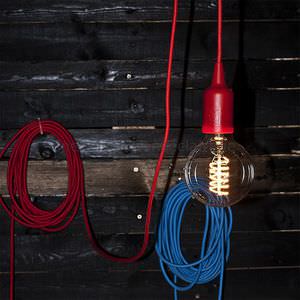 lampada a sospensione / moderna / in tessuto / in ABS