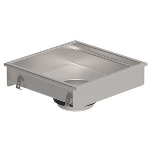 piletta in acciaio inox / per cucina / quadrata