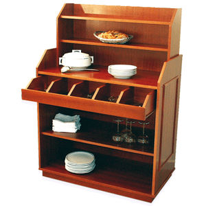 credenza con alzata classica / in legno / contract