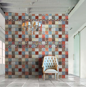 piastrella a muro / in gres porcellanato / smaltata / aspetto mosaico