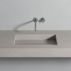 Lavabo Da Incasso Flat Rexa Design In Corian Senza Foro