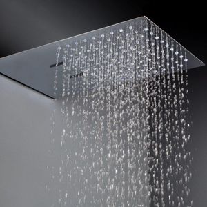 soffione doccia da parete / rettangolare / a pioggia / a cascata