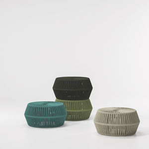pouf moderno / in corda / tondo / da giardino