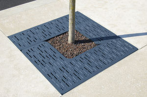 griglia per alberi in ghisa di alluminio / quadrata