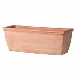 vaso da giardino in terracotta / rettangolare