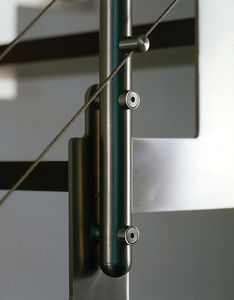 ringhiera da interno / in acciaio inox / in cavi di acciaio / per scala