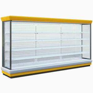 vetrina refrigerata con scaffali / ad armadio / illuminata / per negozio