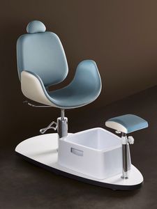 poltrona per pedicure / moderna / in tessuto ignifugo / in legno
