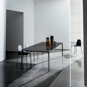 tavolo da pranzo moderno / in legno / in ceramica / in vetro temprato