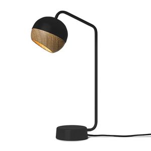 lampada da tavolo / moderna / in acciaio / in quercia