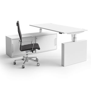 scrivania per open space / in melamminico / design originale / contract