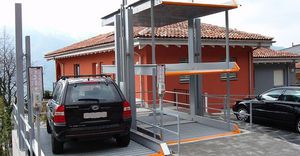 sistema di parcheggio con piattaforma