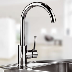 miscelatore in metallo cromato / da cucina / 1 foro