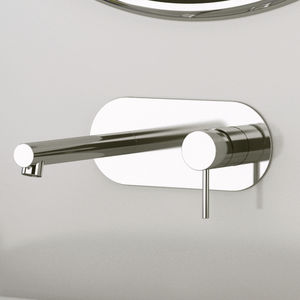 miscelatore per lavabo / da incasso / in ottone cromato / da bagno