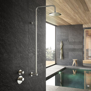 doccia da esterno per piscina / in acciaio inossidabile / per uso residenziale