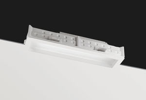 luce da incasso a soffitto / fluorescente compatta / lineare / in vetro