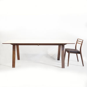 tavolo da pranzo moderno / in noce / in rovere bianco / in laminato