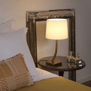 lampada da comodino / moderna / in tessuto / LED