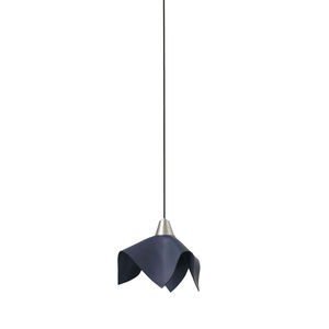 lampada a sospensione / moderna / in metallo / in pelle