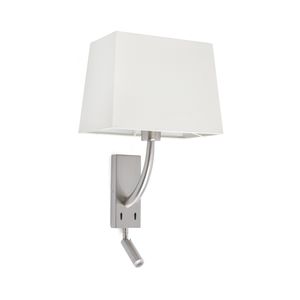 applique moderna / in metallo / in tessuto / LED