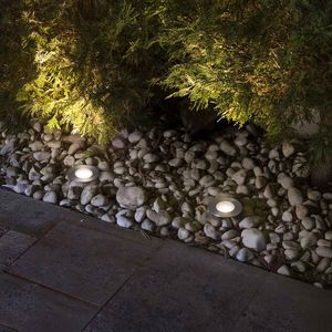 luce da incasso a pavimento / LED / tonda / da giardino